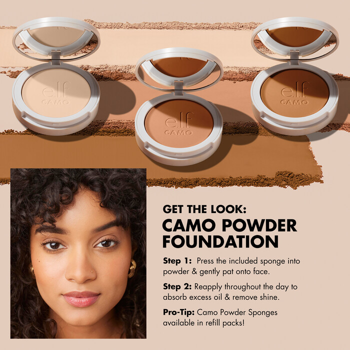 Camo Powder Foundation, Medium 355 W - medium with warm undertones