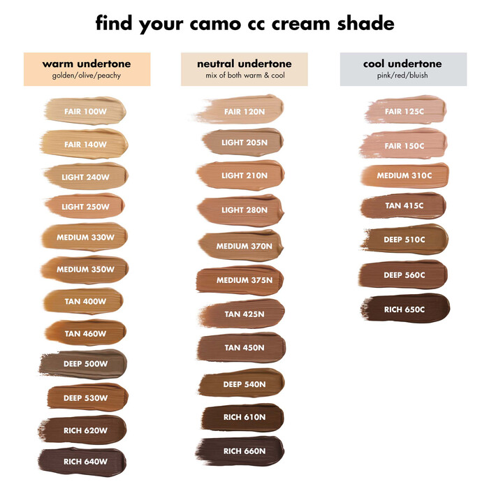 Camo CC Cream, Fair 125 C - fair with cool undertones